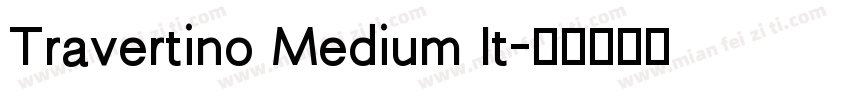 Travertino Medium It字体转换